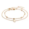 Gold Heart Anklet