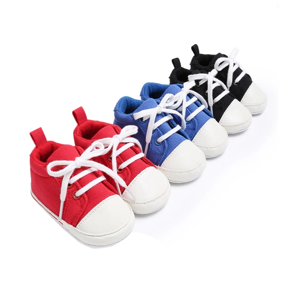 Newborn Baby Sneaker Fashional Baby Comfortable First Prewalker Canvas