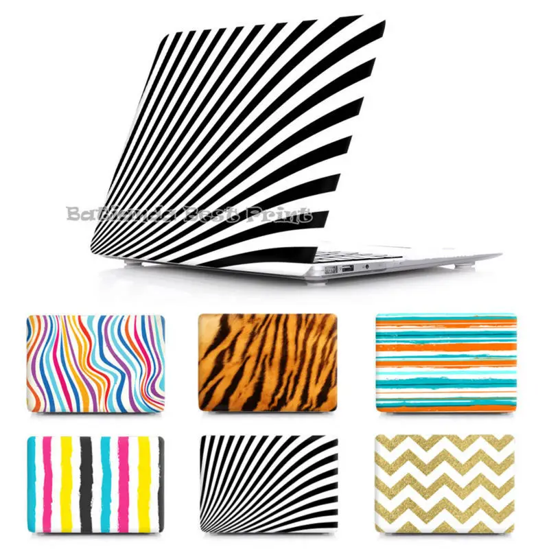 

Fashion Zebra Pattern Air 11 13 12 Case for laptop Sleeve Apple Macbook Pro 13 15 With Retina display transparent Cover