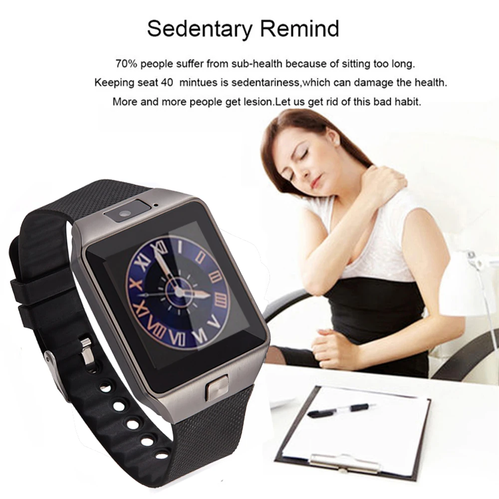 Bluetooth Smart Watch DZ09  support TF SIM card Call SMS smartwatch For Android IOS Phone PK A1 GT08 (9)