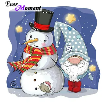 

Ever Moment Diamond Painting Snowman Christmas Santa Claus 5D DIY Wall Decor Full Square Drill Diamond Embroidery 3F1915
