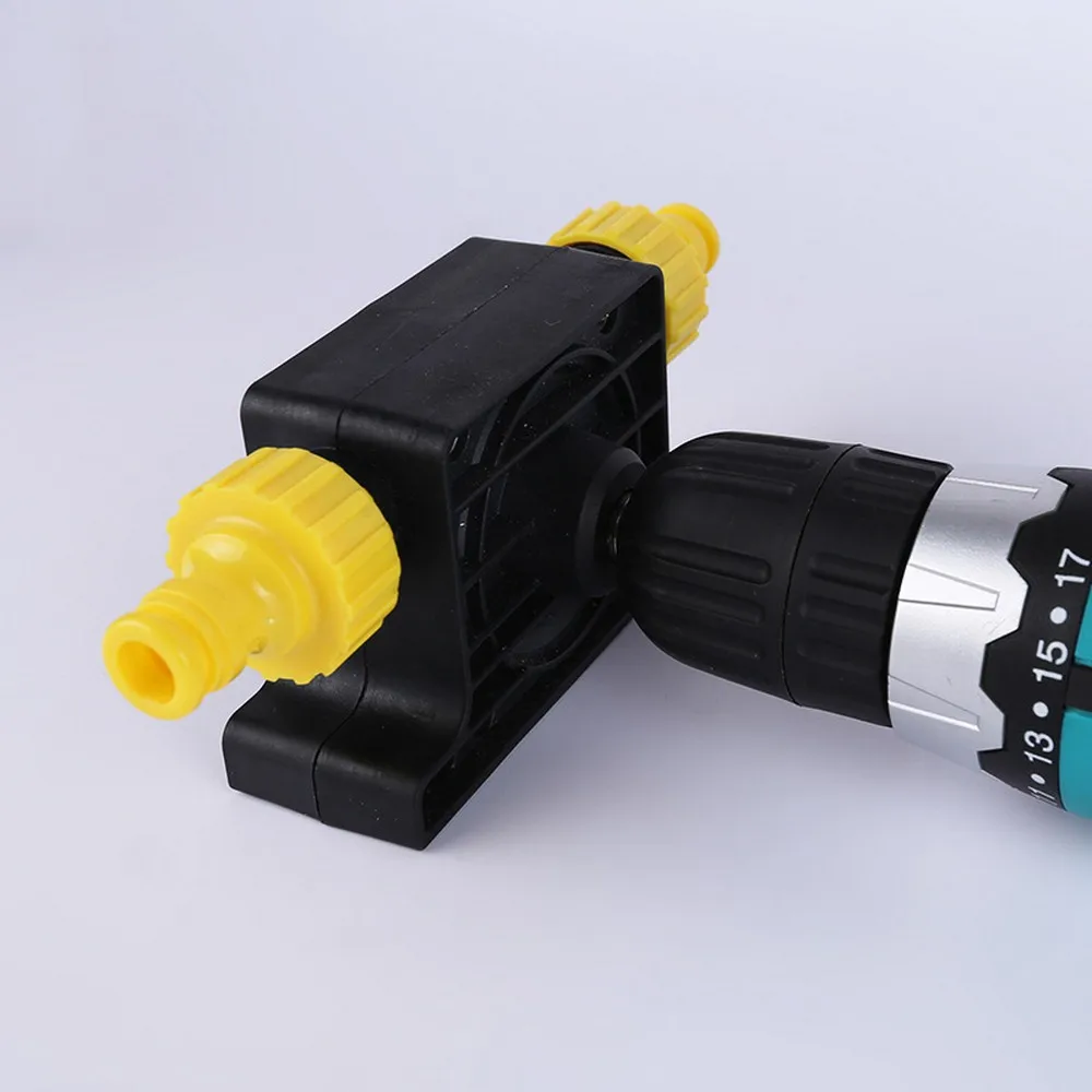Hand Drill Driven Round Shank Water Pump Adapter Portable Electric