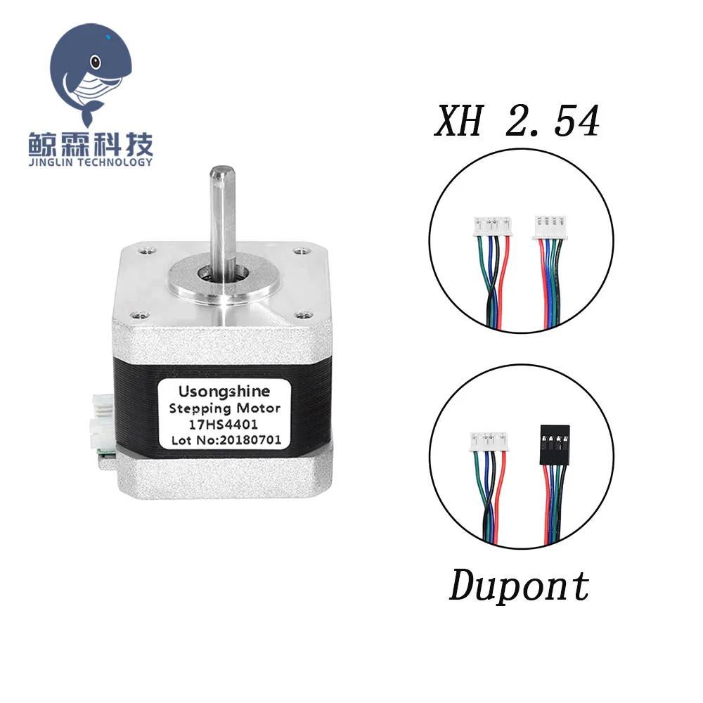 Nema17 17HS4401 традиционный V5 V6 4-свинцовый шаговый двигатель 42 Мотор Nema 17 42bygh 1.5A (17HS4401) |