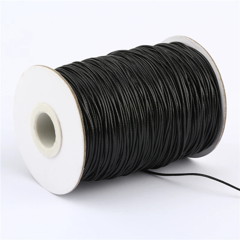 10 meters/roll 1mm Waxed Cord Multicolor Wax Cotton Cord For DIY Jewelry Bracelet Necklace Bead Accessories