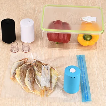 

Mini Portable USB Rechargeable Automatic Vacuum Sealer Pump Machine With 6 Vacuum Bag