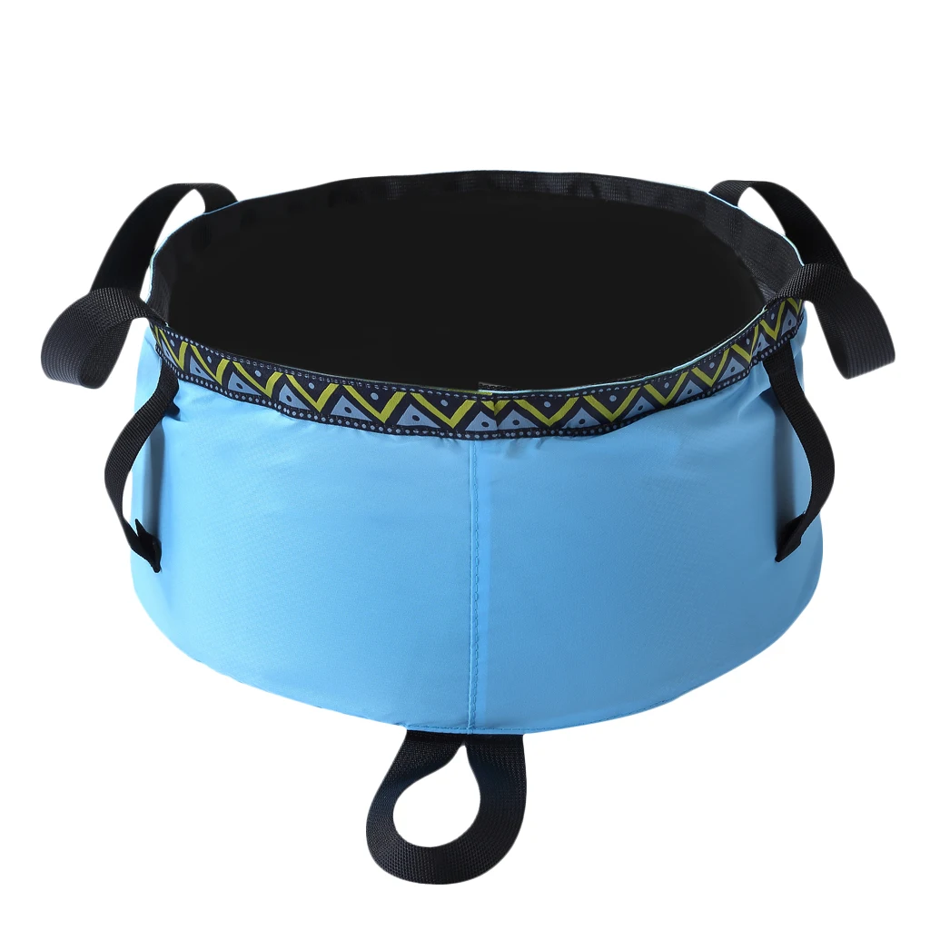 Foldable Sink Wash Basin Washbasin Bucket Outdoor Camping Water Pot Bag 6/8/12L for Kayak Canoe Fishing Picnic Hiking Accessory