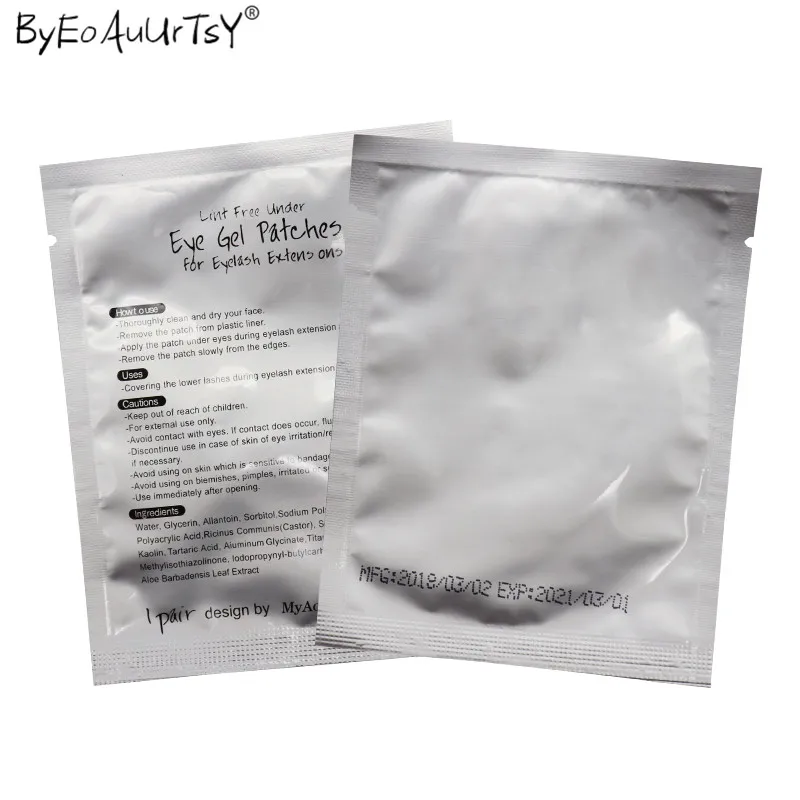 100pairspack New Paper Patches Eyelash Under Eye Pads Lash Eyelash Extension Hydrating Eye Tips Sticker Wraps Mask Eyepads      (4)