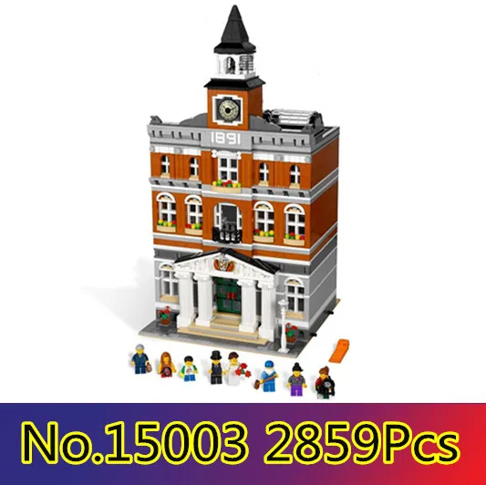 

CX 15003 2859Pcs Model building kits Compatible with Lego 10224 City Street The Town Hall 3D Bricks figure toys for children