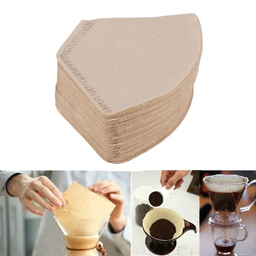

2019 New style 100Pcs/Bag Coffee Paper Filter for Coffee hot sale Hand-poured Coffee Filter Drip Free Shipping