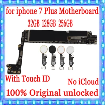 

for iphone 7 Plus 5.5 inch Motherboard 100% Original unlocked Logic board,for iphone 7 Plus 7P Mainboard With Touch ID Plate
