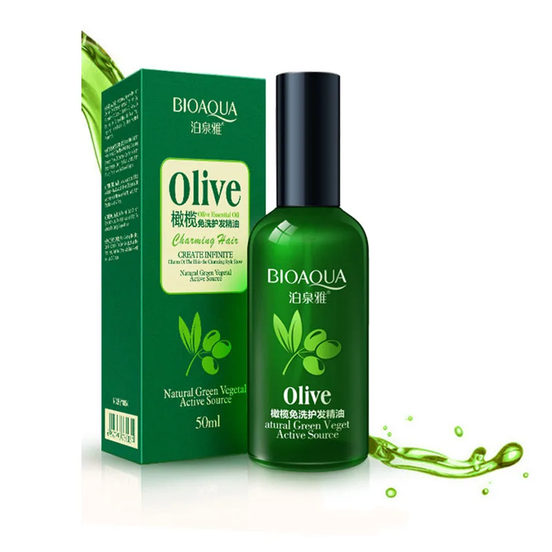 BIOAQUA, оливковое масло, эфирное масло, восстанавливающее Уход за волосами, массажное масло, маска, увлажняющее, Глубокое восстановление, завивка для сухих волос, натуральный зеленый Vege