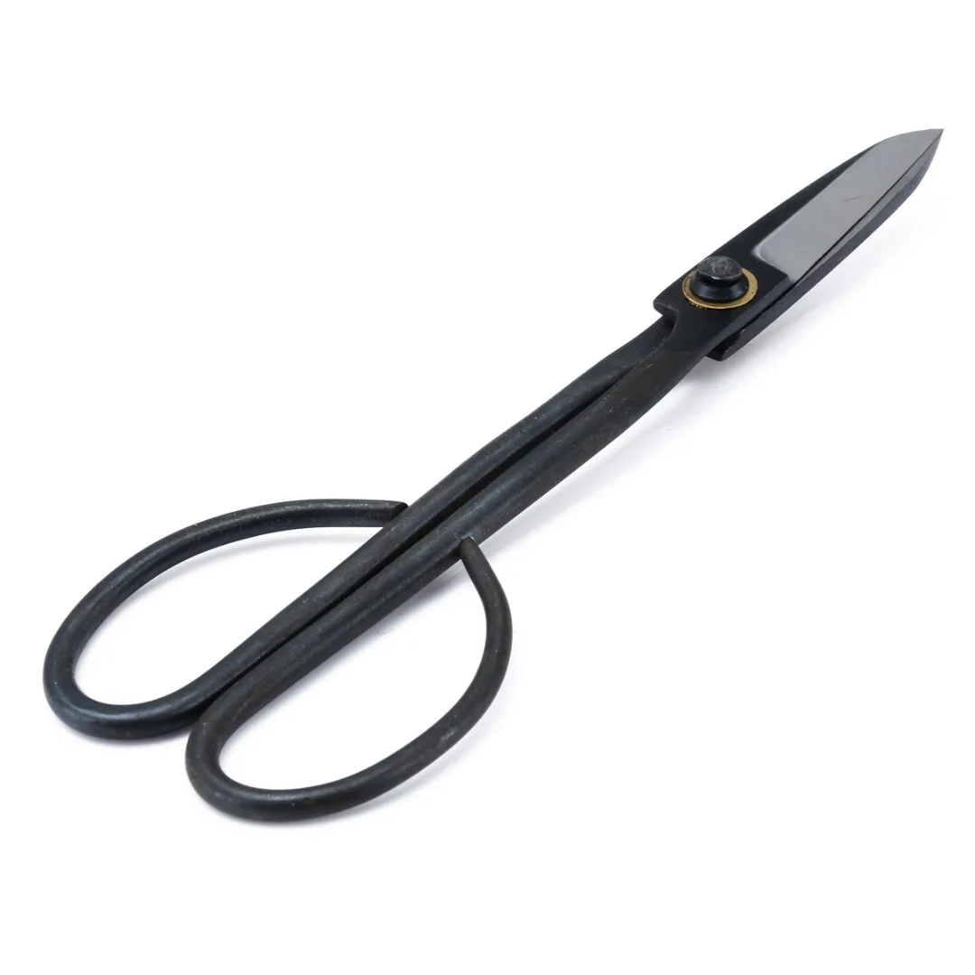 8''  Steel Household Bonsai Scissors Shears Long Handle Scissor for Garden Plant Tree Pruning Tools Black