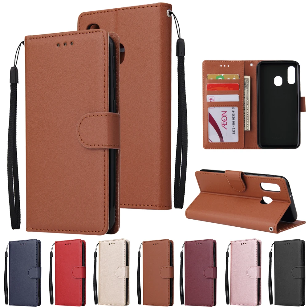 

Leather Cover Retro Case For Samsung Galaxy A50 A505F A30 A20 Cases Luxury Magnetic Flip Wallet Bags For Samsung A40 A70 Coque