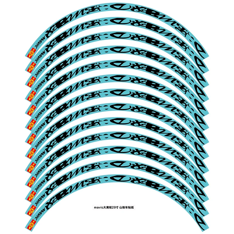MAVIC DEEMAX MTB обода колеса наклейки горный велосипед колеса Набор отличительные знаки неотражающие для двух колес sticke