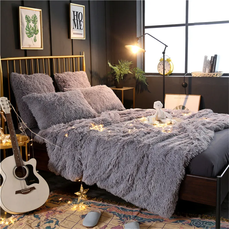 

Grey Coffee Pink Ultra Soft Long Plush Throw Blanket Reversible Bedspread Sofa cover Bed cover set Pillow shams Warm Blankets