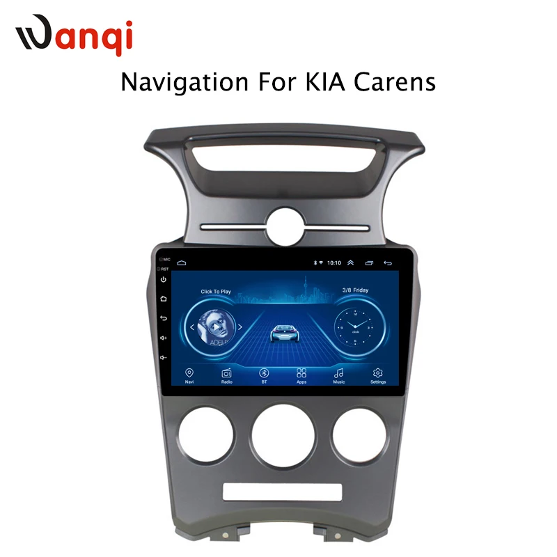 Top 9 inch factory android 8.1 car dvd player for kia Carens 2007-2011 with audio radio multimedia gps navigation system 3