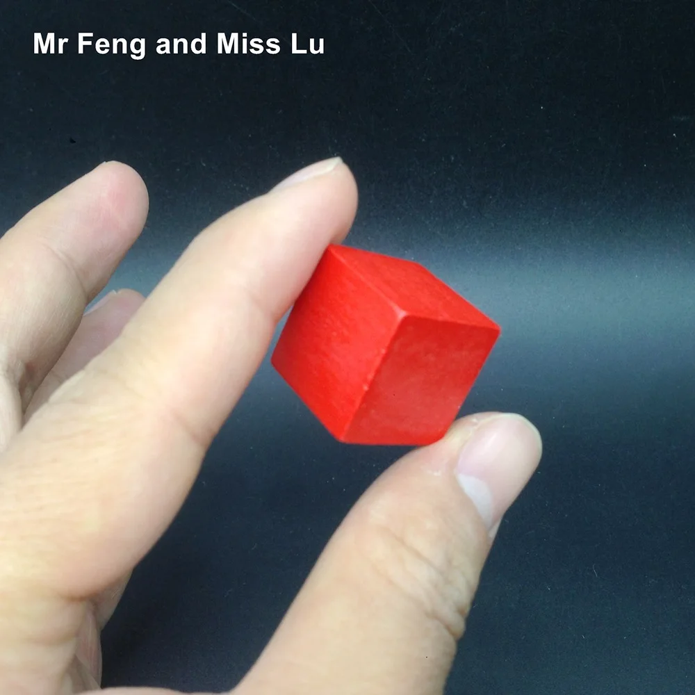 

1 pcs 2 cm Red Color Wooden Cube Fun Blocks Skill Stack Grown Up Toys Tower Collapses Games Kids Gifts