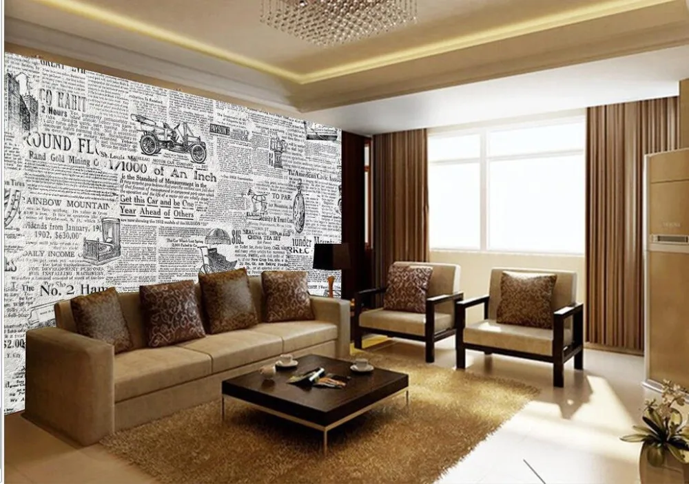 Home Decoration photo wall murals wallpaper Retro black and white