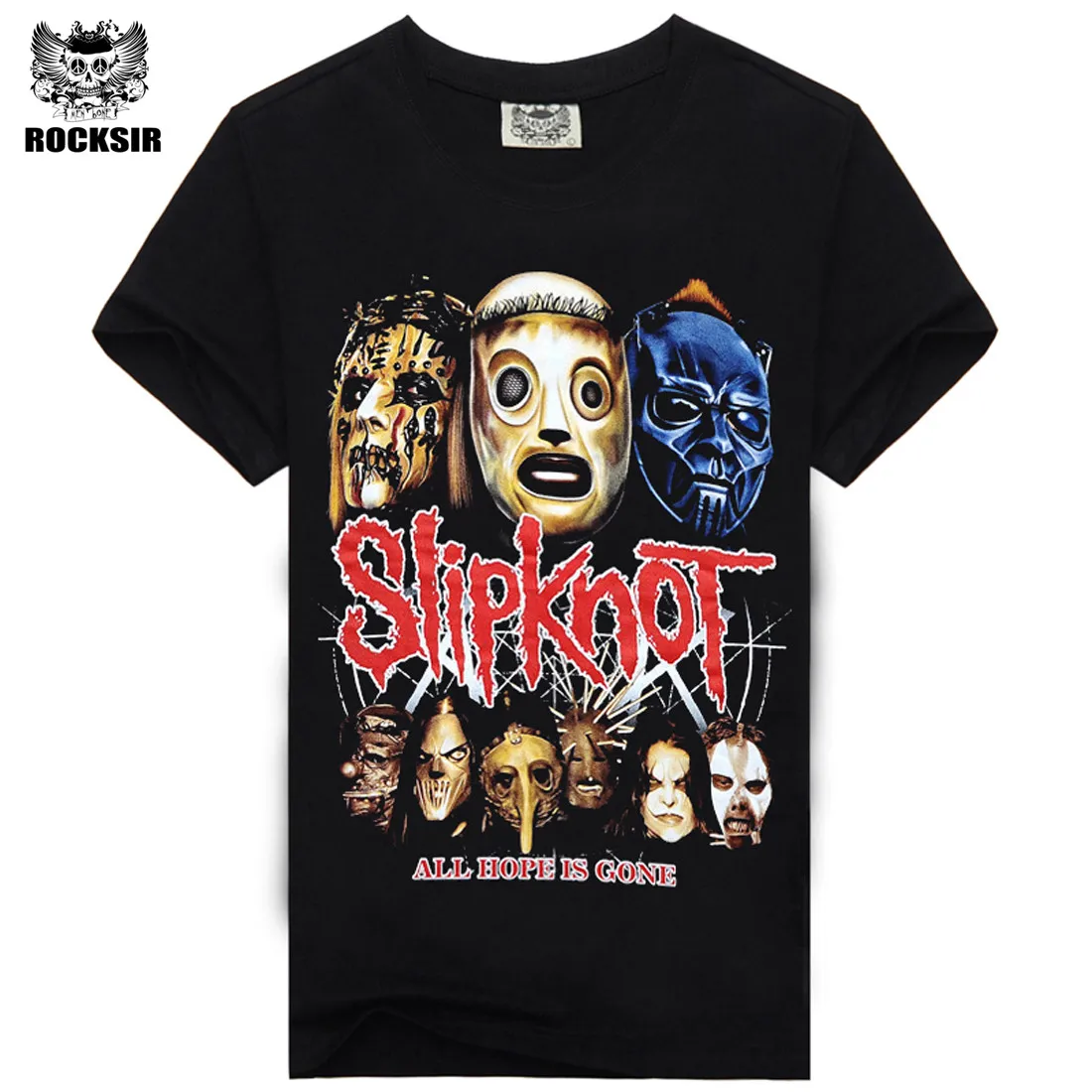 Slipknot Печать Новая мужская футболка для мужчин рок группа Мужская рубашка с