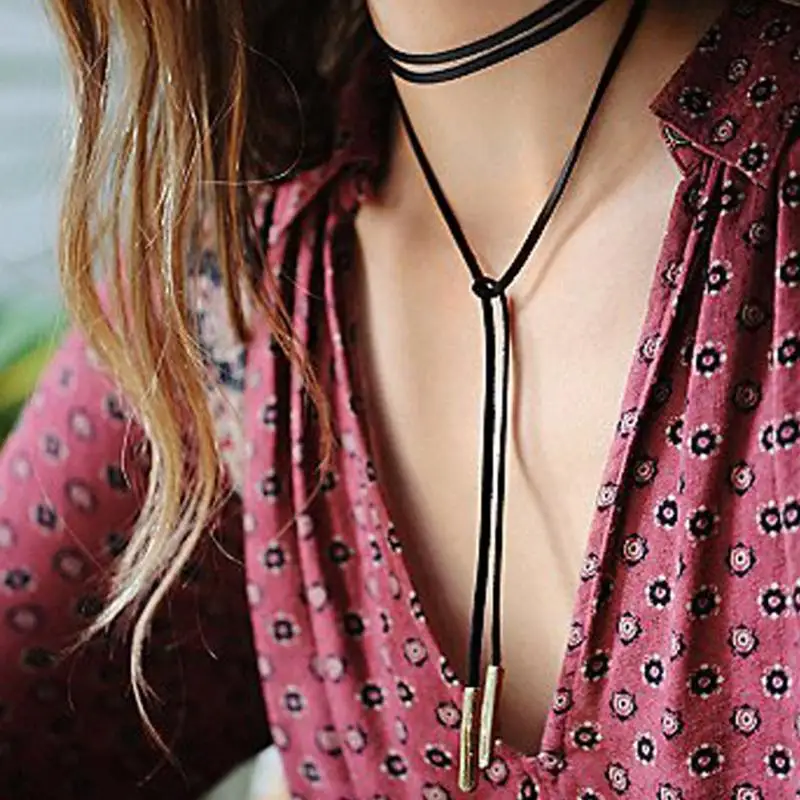 

NEW 3 Types Tide Punk Neck Ornament Fashion Women Necklace All-Match Velvet Necklace
