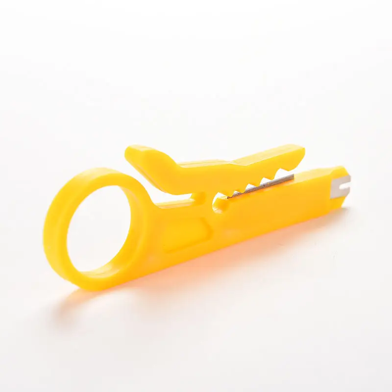 

1pcs Portable Wire Stripper Knife Crimper Pliers Crimping Tool Cable Stripping Wire Cutter Pocket Multi tools crimpatrice Yellow