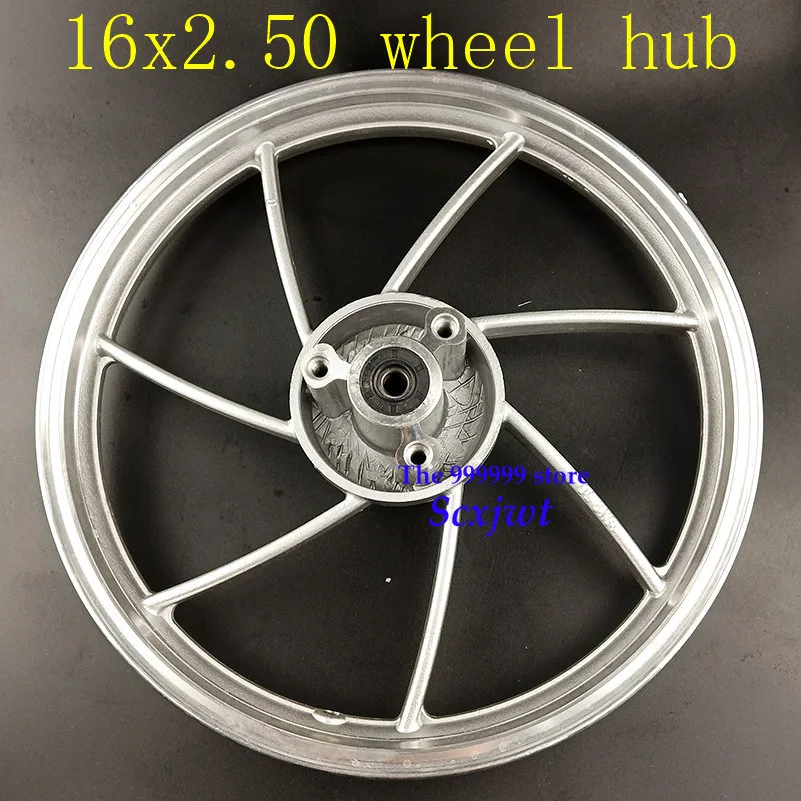 High Reputation Hot Sale 16 Inch Aluminium Alloy Wheel Hub Disc 6200 Bearing Rims for 16X2.50 Tyre Fits Electric Vehicle E-Bike