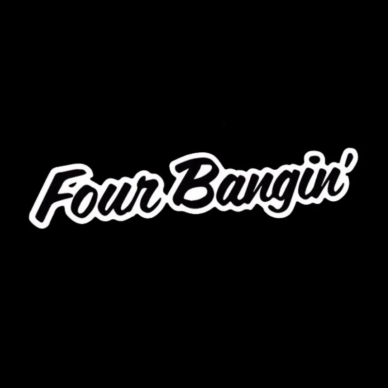 Four Bangin Jdm Funny Vinyl Decal Car Window Sticker Truck |