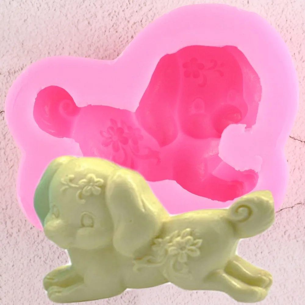 

Sugarcraft Dog Silicone Mold Fondant Mold Cake Decorating Tools Chocolate