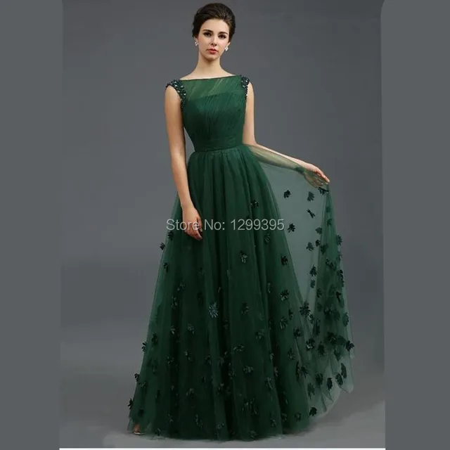 New Elegant Boat Neck Emerald Green Formal Dress Wedding Guest New Elegant Boat Neck Emerald Green Formal Dress Wedding Guest Dresses Vestidos Formales Largos Para