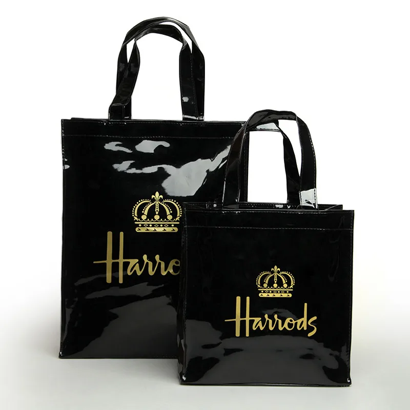 

2018 new hot PVC shopping bag letter waterproof shopping bag green bag handbag shoulder bag