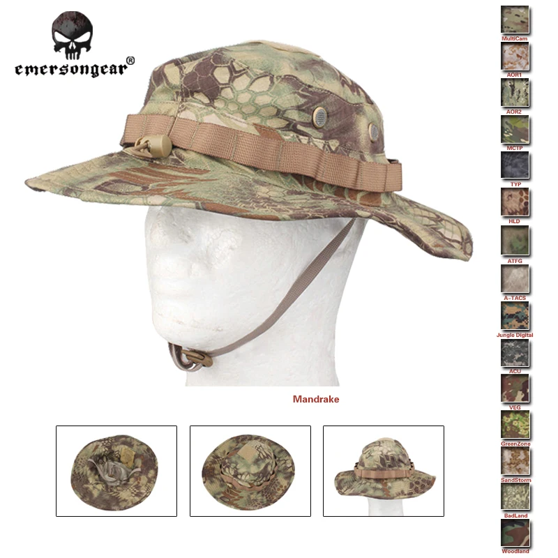 

Emersongear Boonie Hat Military Tactical Army Adjustable Anti-scrape Airsoft Combat Gear Camouflage Multicam Woodland Headware