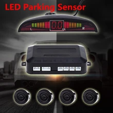 Universal LED Parkplatz Sensor Kit Anzeige Summen Sound Parkplatz Assistance Hintergrundbeleuchtung-anzeigen-rückseiten-unterstützungsradar-monitor-system 4 Sensoren