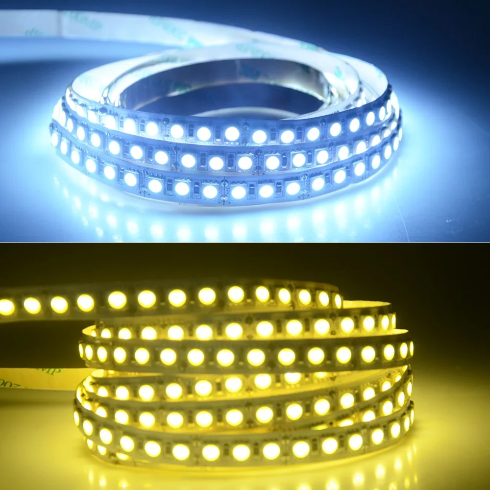 Светодиодная лента EeeToo сверхяркая SMD 5050 12 в пост. Тока 24 В 120 светодиодов/м IP33 IP65 IP67