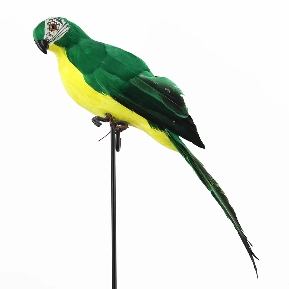 

Imitation Lifelike Outdoor Animal Lawn Realistic Birds Tree Decor Garden Figure Parrot Ornament