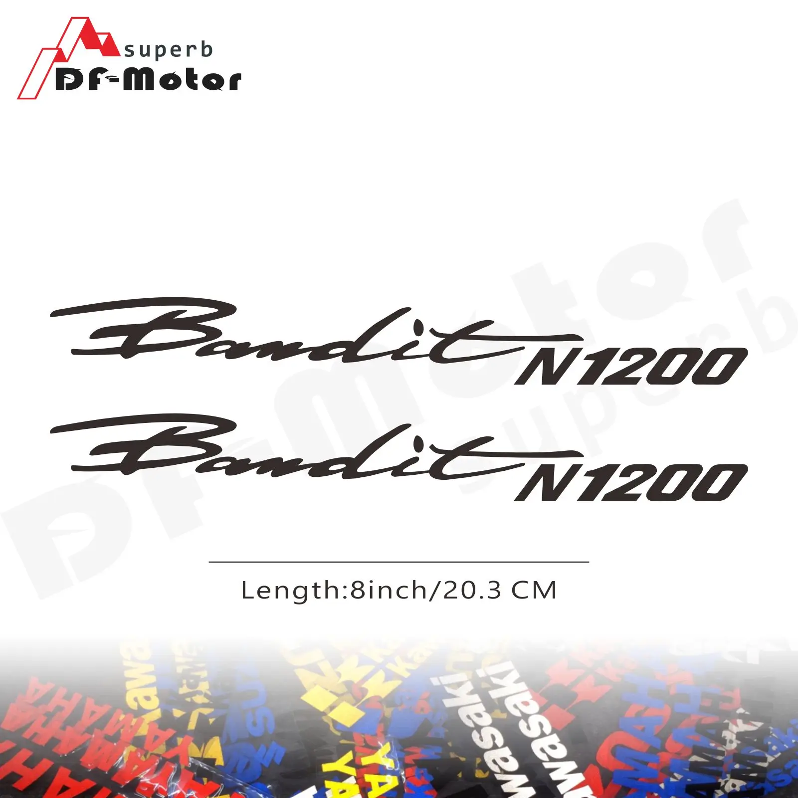 8Inch Reflective Sticker Decal Motorcycle Car Wheels Fairing Helmet For Suzuki Bandit N1200 | Автомобили и мотоциклы