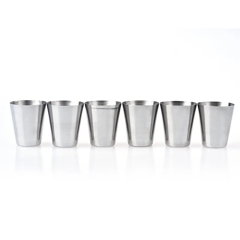 

New 6pcs Stainless Steel Cup Drinking Coffee Tea Tumbler Camping Mug 10.1