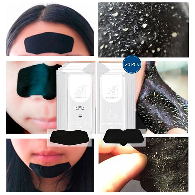 20 шт. маска для удаления черных точек на лице|black mask peel|black maskskin care face |