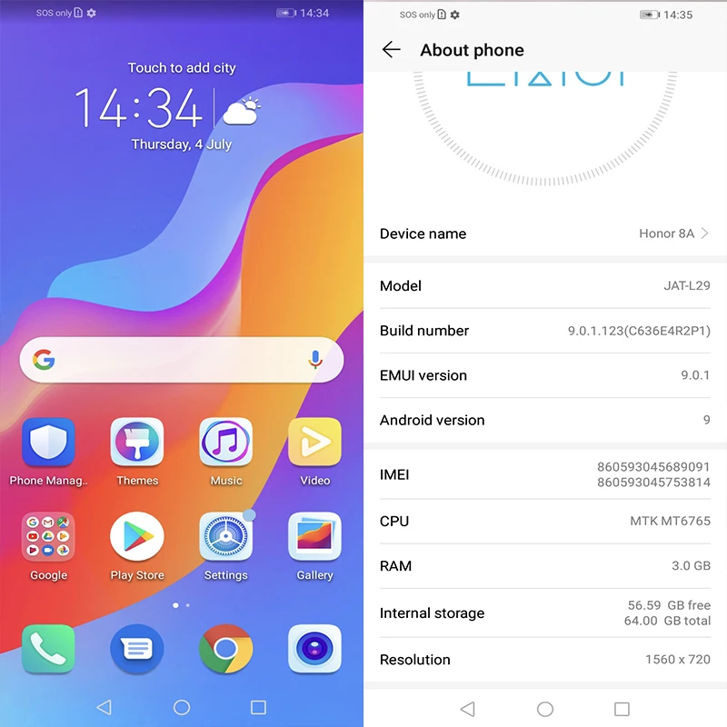Huawei Enjoy 9e смартфон с восьмиядерным процессором MT6765 6 088 дюймов Android 9 0|Смартфоны| |