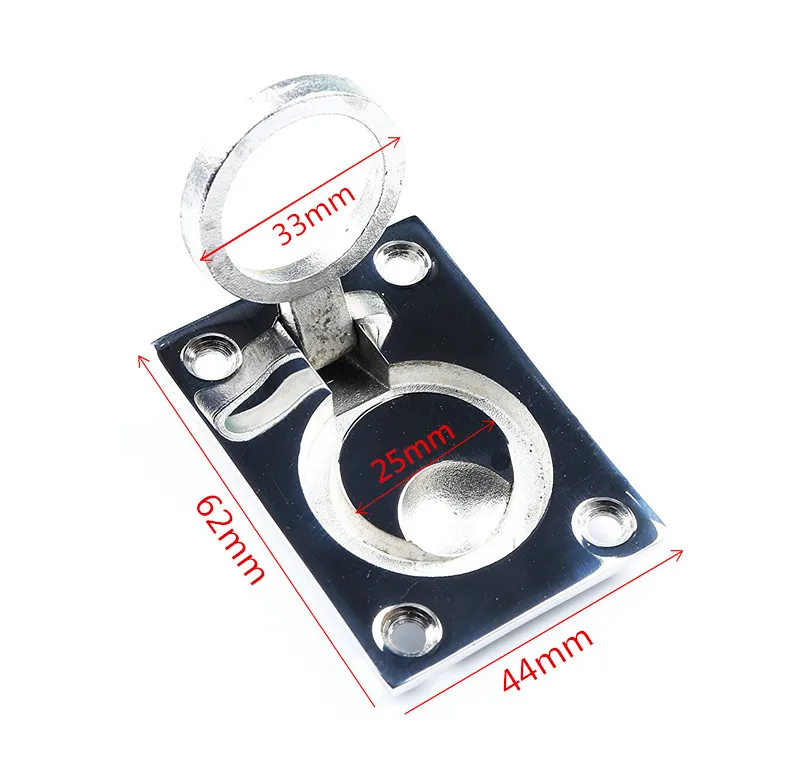 

Boat Recessed Pull Handle Marine Locker Flush Lift Ring Mount Boat Marine Door for Boat Locker Stainless Steel