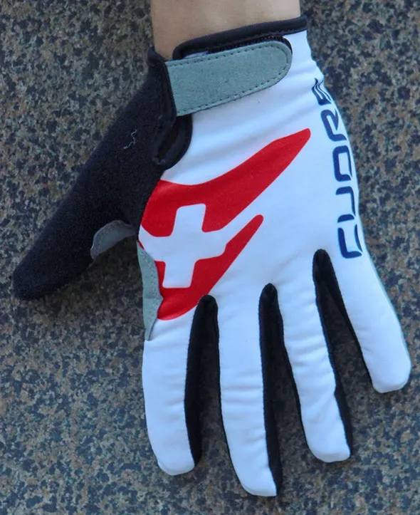 

Winter Fleece Thermal 2016 IAM PRO Team One Pair Full Finger Cycling Jersey Gloves MTB Road Mountain Gel Gloves