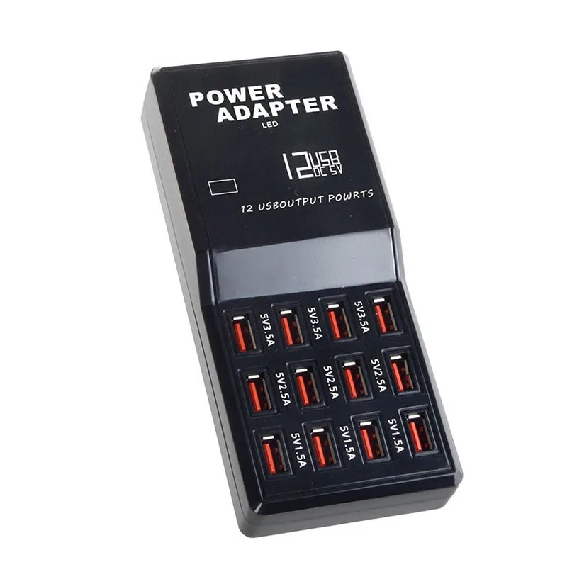 

12 Port 5V Output Max 3.5A Multipe USB Desktop Charger USB charger For Samsung EU US UK AU Plug Quick Hub phone Charger