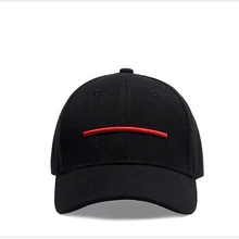 Мода Хип-хоп шляпа красная линия вышивка хлопок Бейсбол Кепки для Для мужчин Для женщин бренда спортивной хип-хоп плоским солнце зимняя трикотажная шапка w711