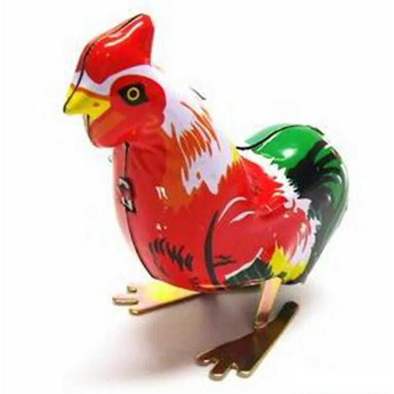 New Style Tin Wind Up Toys Chicken Model Clockwork Toys for Children