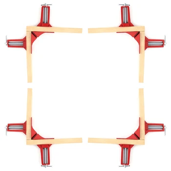 

4 X 75 mm Angle clamp Right angle clip Red