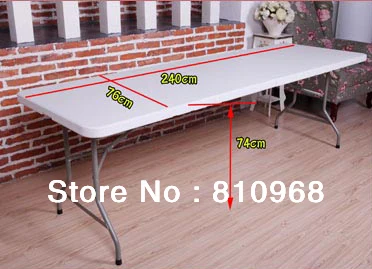  8ft Trade Show Table, High Quality OutsideTable for fair, Exhibition Outdoor Table (can be folded in half) 