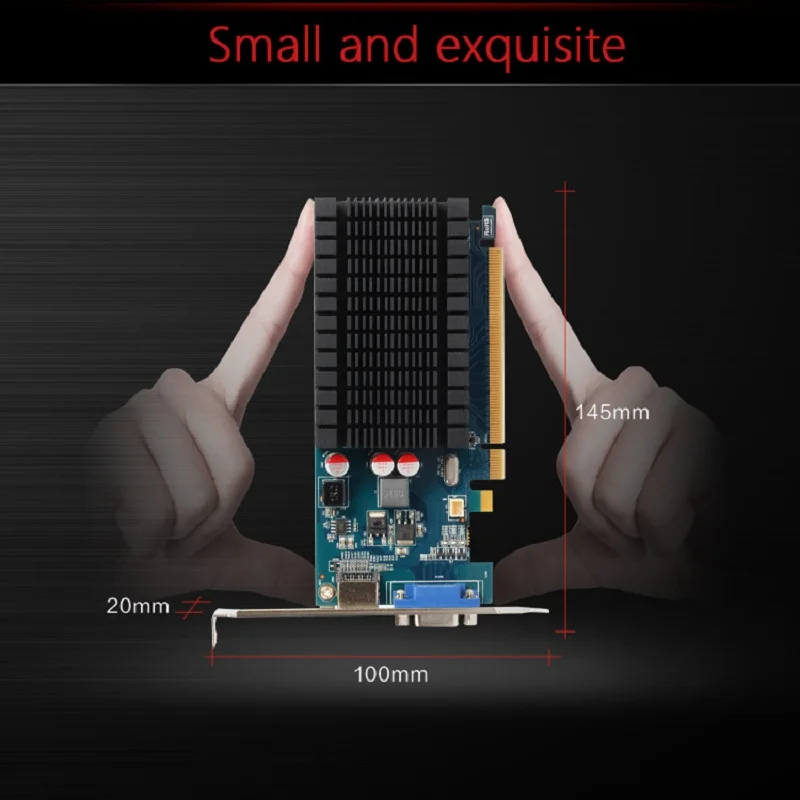 Yeston Radeon R5 230 GPU 1 ГБ GDDR3 64 бит игровой настольный компьютер ПК видеокарты Поддержка