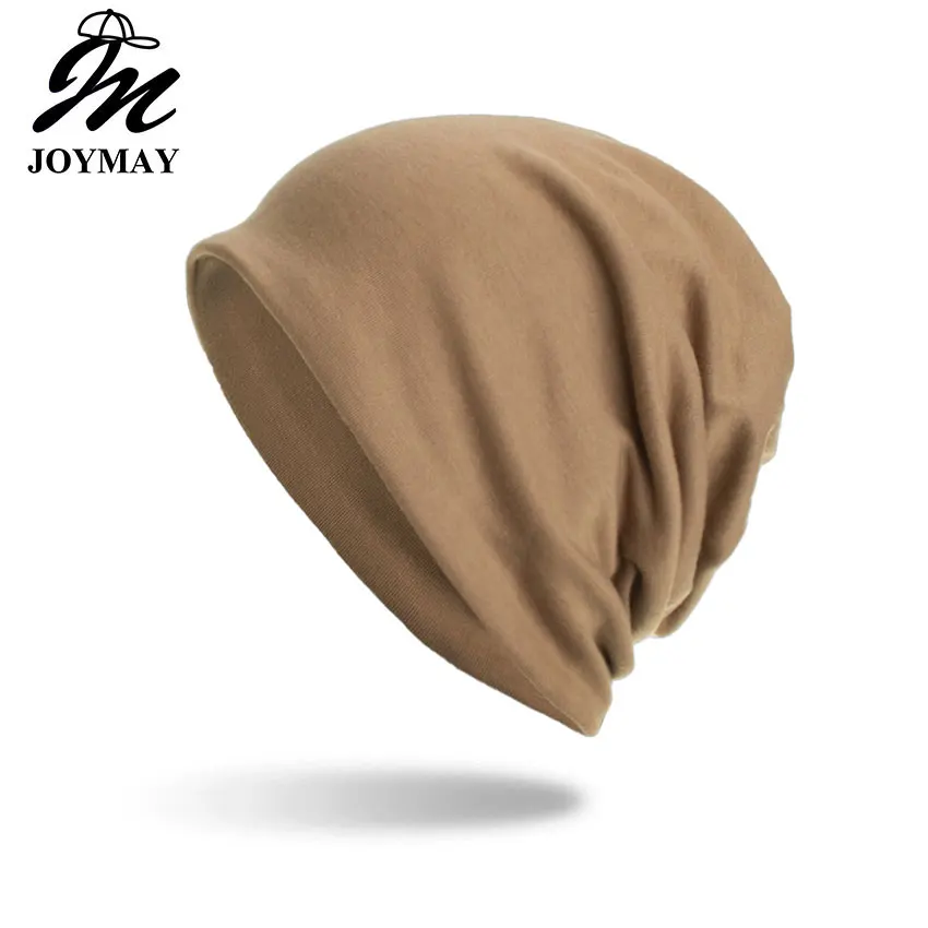

Joymay New arrival Winter Autumn Beanies Hat Unisex Solid color Warm Soft 3 use Knitting Hats scarf WM084
