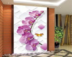 Beibehang пользовательские большой цветок магнолии 3D коробка Прихожая обои 3D Гостиная Спальня Коридор тайна обои