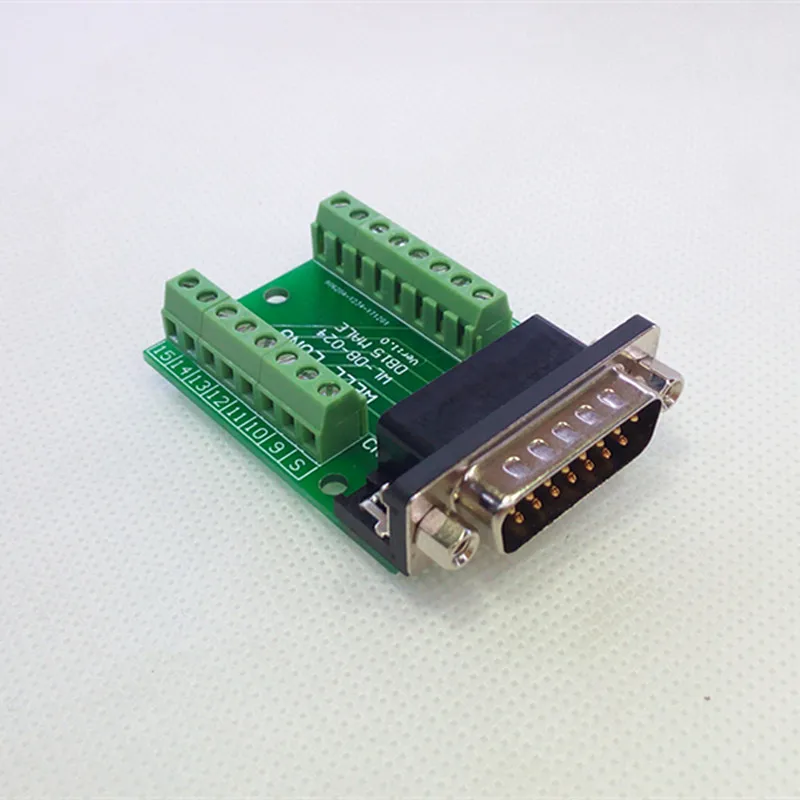 

DB15 Male Breakout Board, D'SUB Header Breakout Board, Terminal Block DSUB Module.