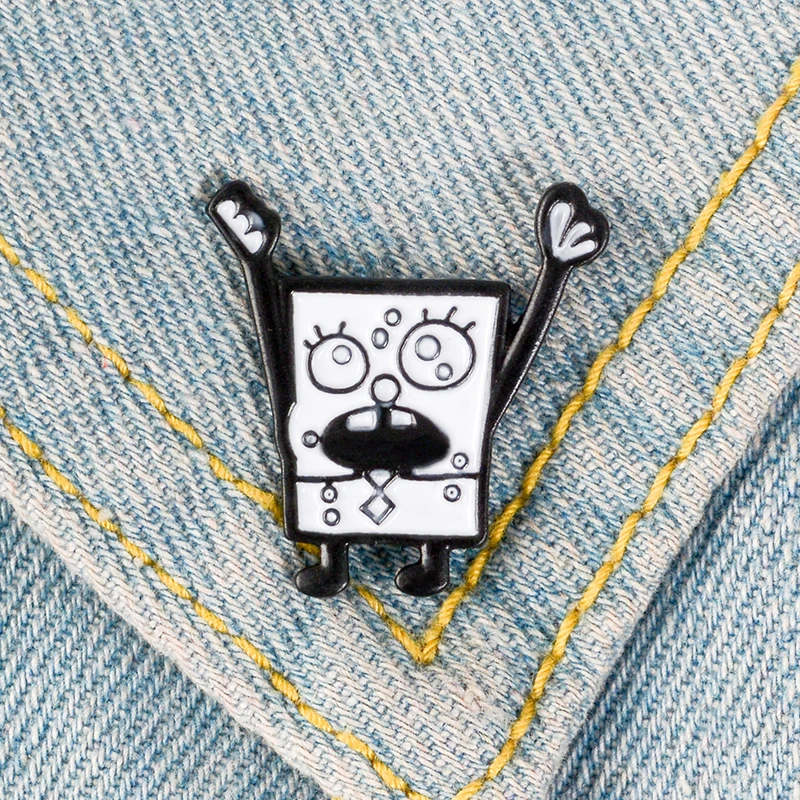 

Cheer ! Doodle Bob Popular Famous Cartoon Enamel Hat Pin Lapel Pin Button Meme Trading Pin Flair Brooch